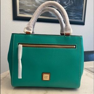 NWT Dooney and Bourke Small Zip Satchel in Spearmint